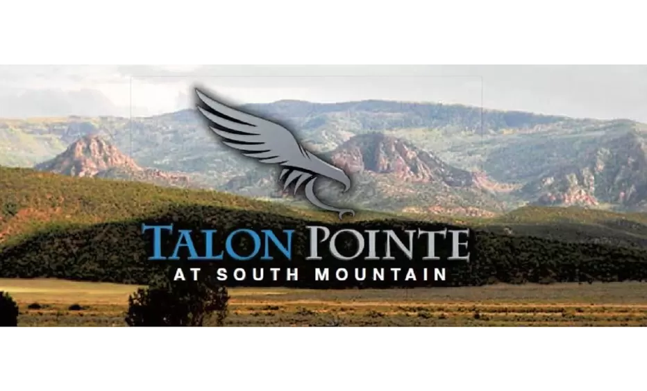 Logo for Talon Pointe, a housing community built by GCMS Homes.